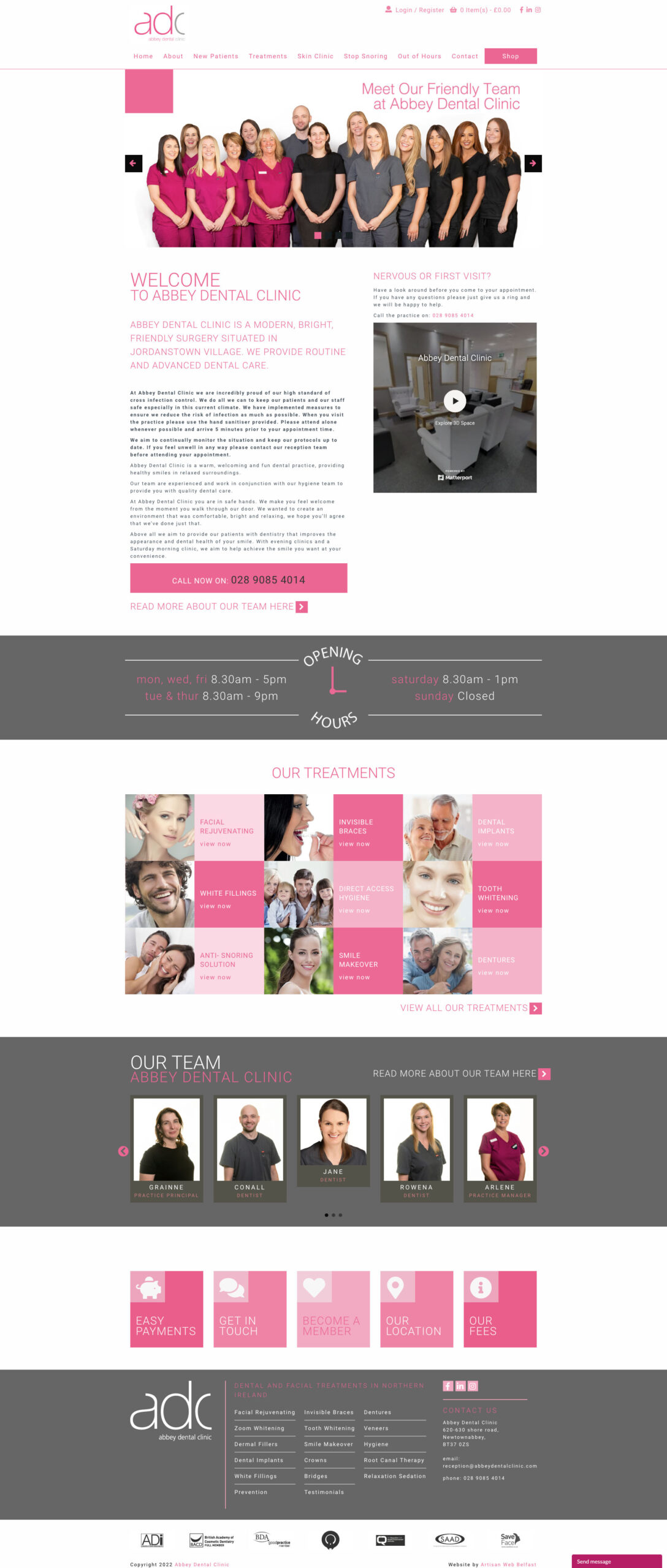 Abbey Dental Clinic 3 Create  Design Belfast And Northern Ireland Belfast And