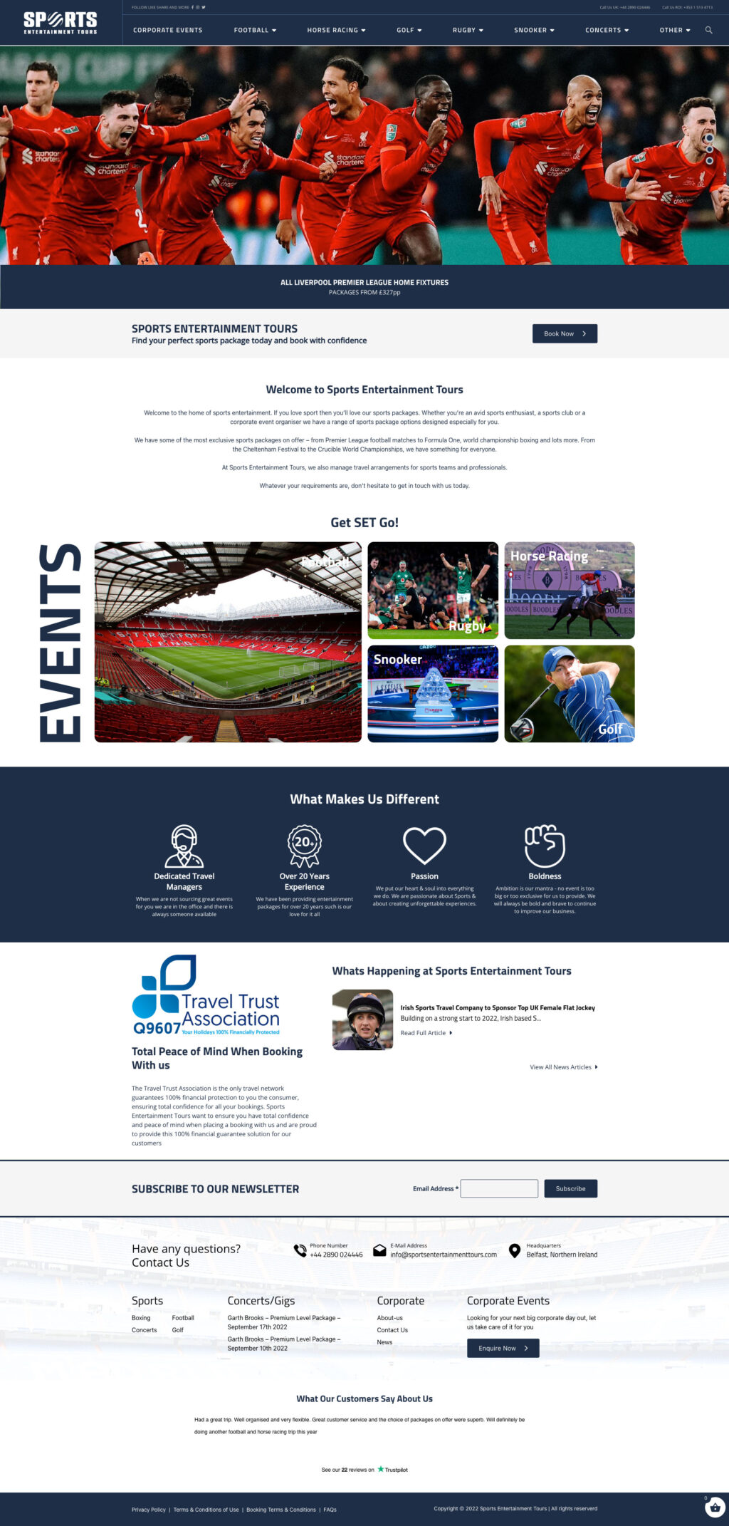 Sports Entertainment Tours 3 Create  Design Belfast And Northern